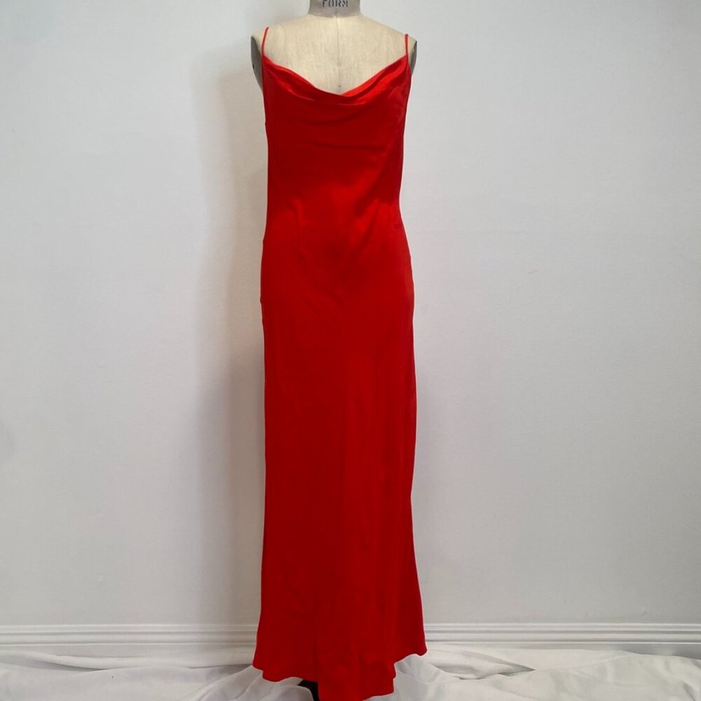 Zara Satin Midi Dress - Small